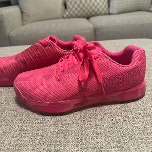 NOBULL Hot Pink Mesh Trainer with Camo Sole
